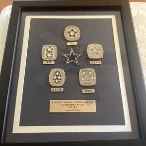 It’s picture frames Dallas Cowboys Commemorative Super Bowl Rings Pen Set